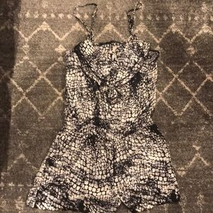 Women’s Black and silver romper